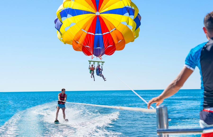 Parasailing in Egypt
